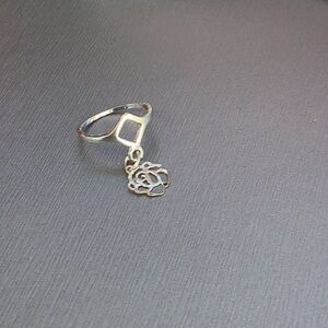 Size 3 Silver Rose Ring